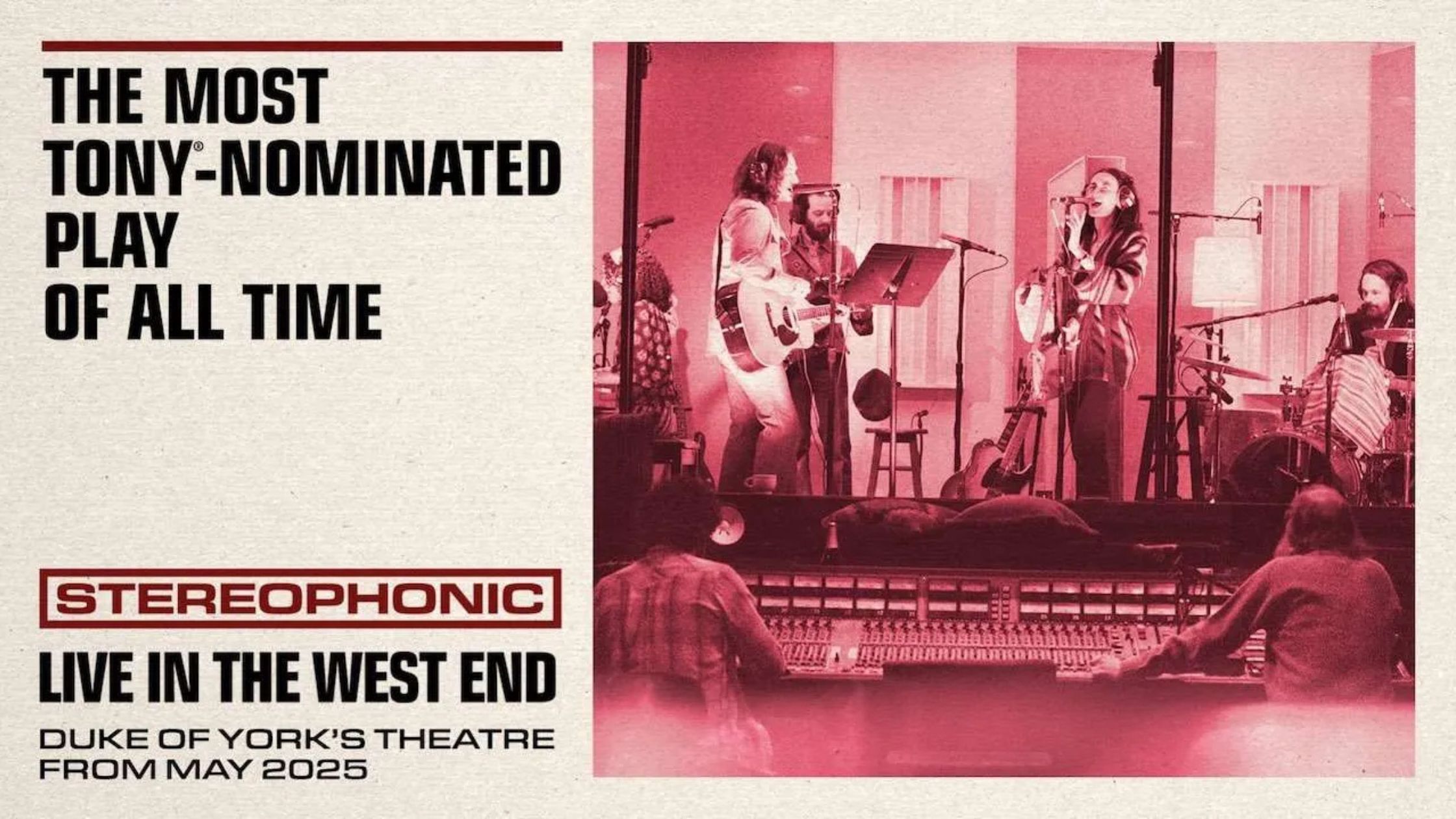 Stereophonic new shows west end
